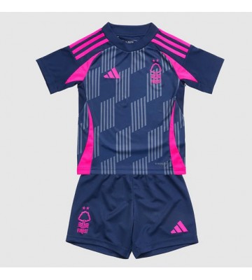 Nottingham Forest Borta Kläder Barn 2024-25 Kortärmad (+ Korta byxor)